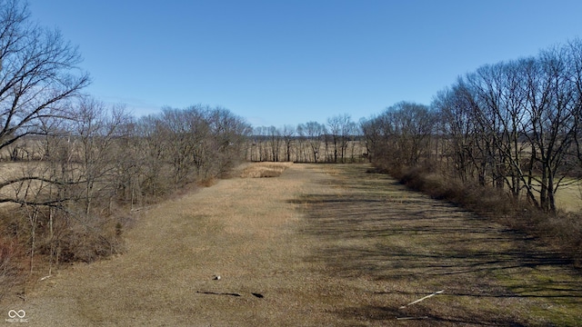 view of street with a rural view