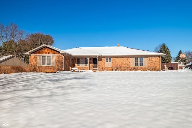 view of ranch-style house