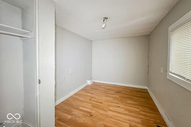 interior space with hardwood / wood-style floors and a wealth of natural light