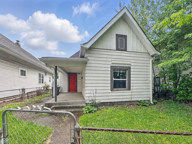1819 Southeastern Ave, Indianapolis, IN 46201 - view of front of property with board and batten siding