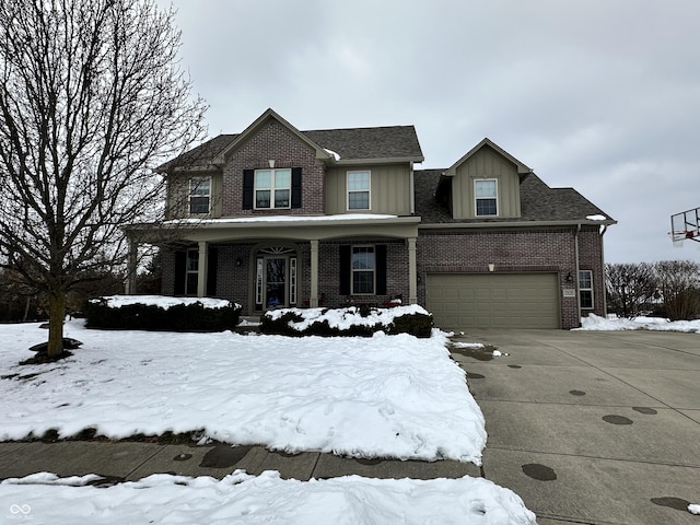 view of front of property featuring a porch