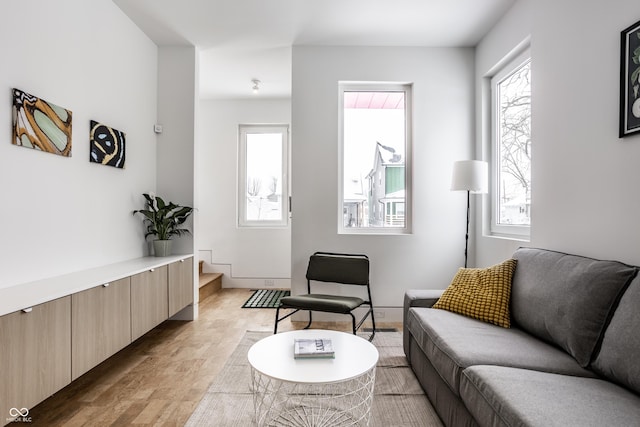 living room with a wealth of natural light