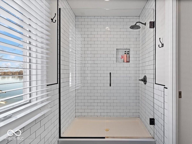 bathroom with an enclosed shower