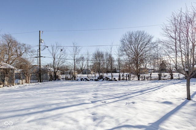 view of snowy yard