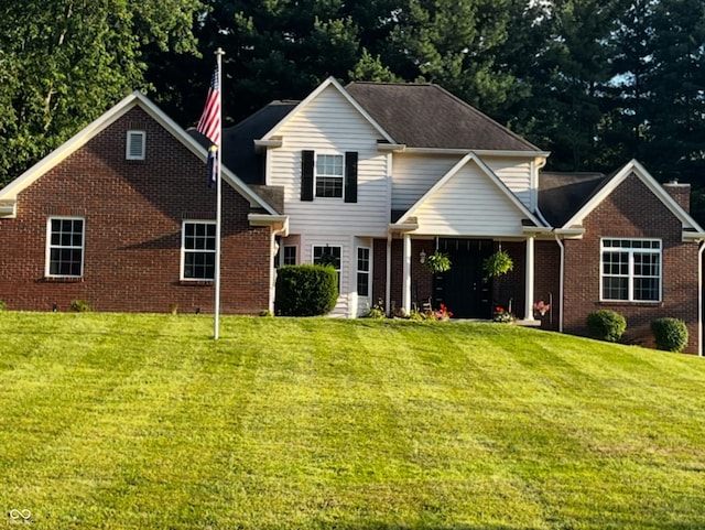 view of property with a front yard