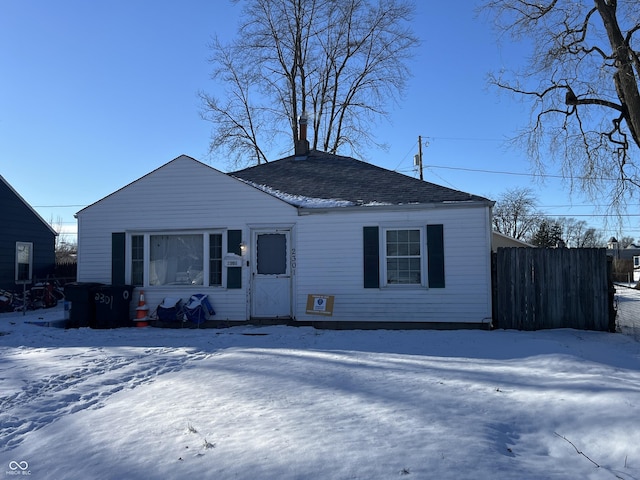 view of bungalow-style home