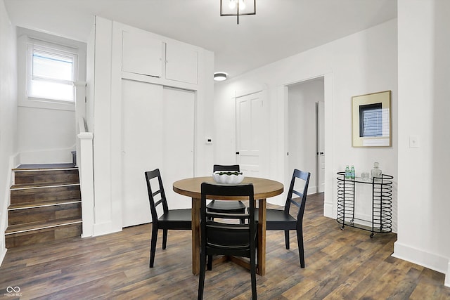 dining room featuring dark hardwood / wood-style floors