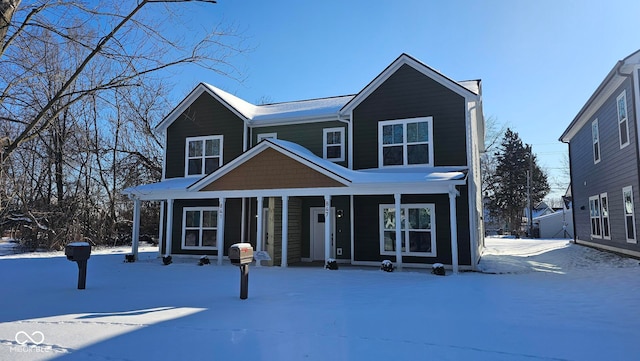 view of property featuring a porch