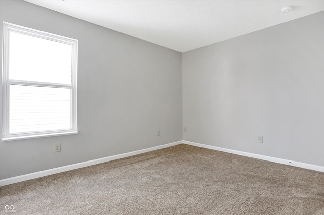 carpeted empty room with a wealth of natural light