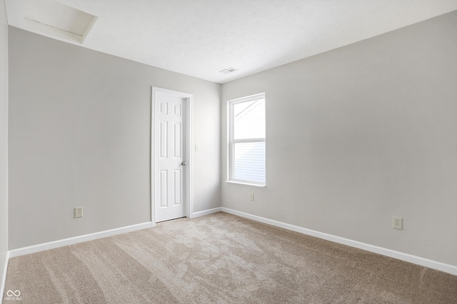 view of carpeted empty room