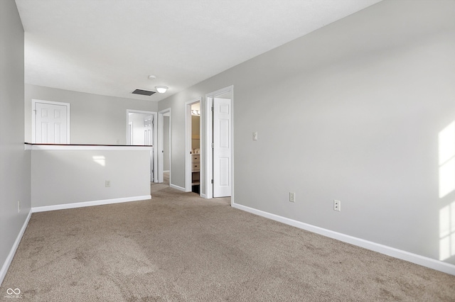 view of carpeted empty room