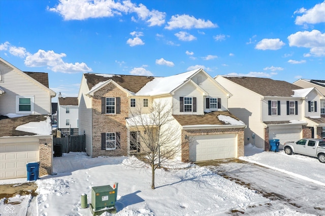 view of front property featuring a garage