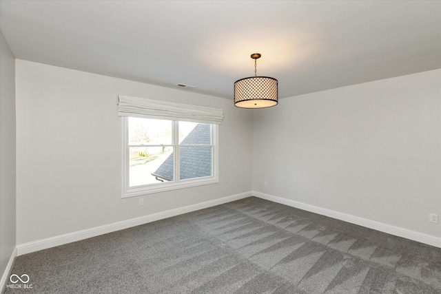 view of carpeted empty room