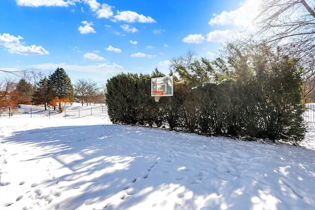 view of sport court