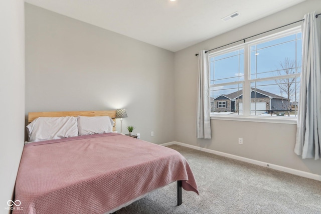 bedroom featuring carpet flooring