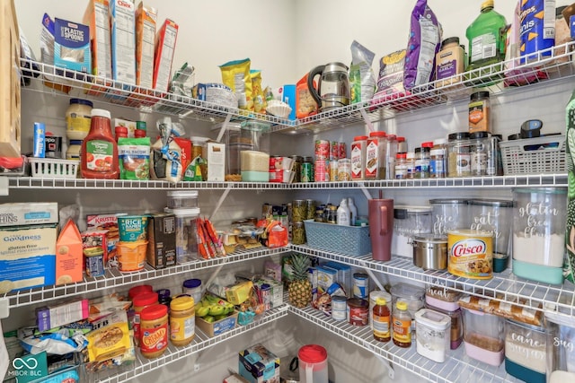 view of pantry