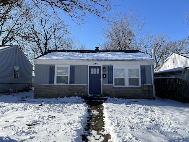 view of bungalow-style house