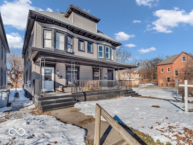 view of front of home with a porch