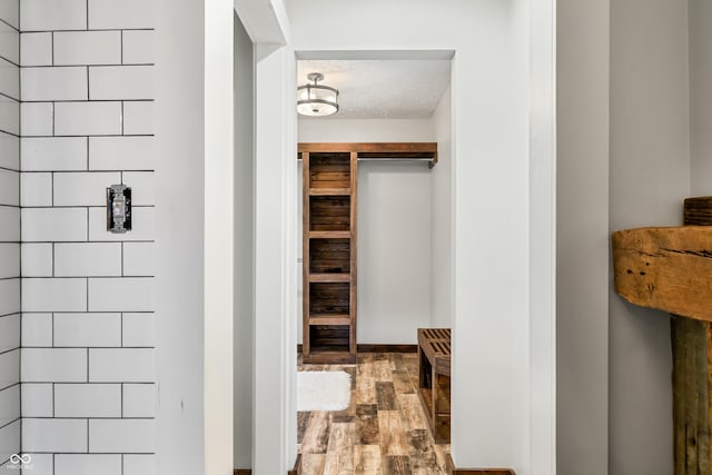 interior space featuring hardwood / wood-style floors