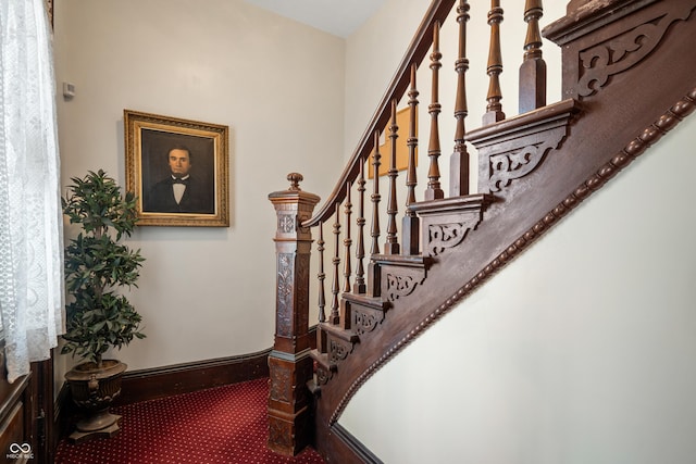 view of stairs