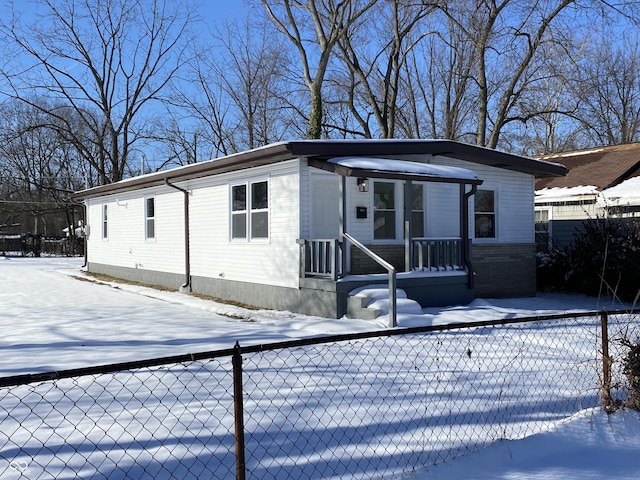 view of manufactured / mobile home