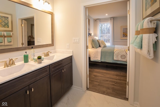 bathroom with vanity