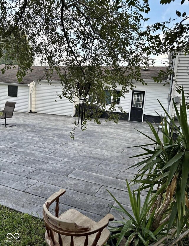 view of patio / terrace with a wooden deck