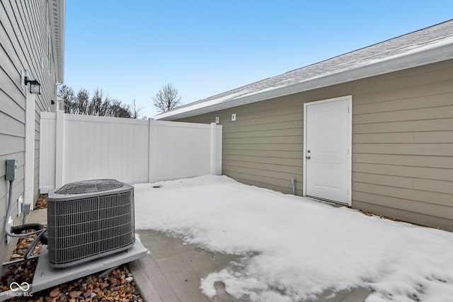 view of patio / terrace featuring central AC