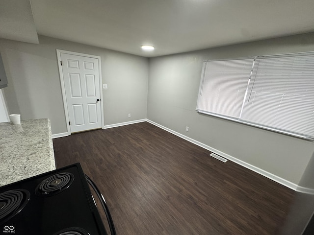 interior space featuring dark hardwood / wood-style floors