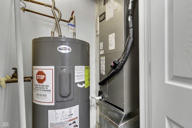 4652 Kimmeridge Ln, Indianapolis, IN 46254 - utilities featuring electric water heater and heating unit