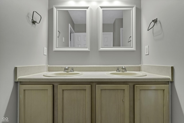 bathroom with vanity