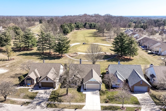 bird's eye view featuring a residential view