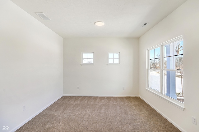 spare room with carpet floors