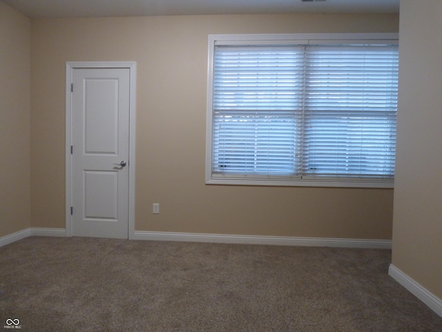 view of carpeted empty room