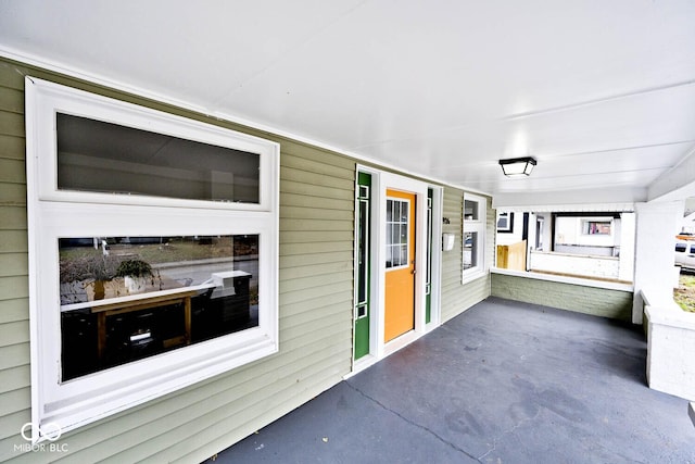 view of patio with covered porch