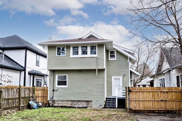 view of back of property