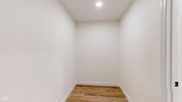 interior space with hardwood / wood-style flooring