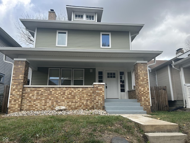 view of front of home