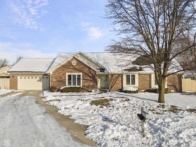 view of front of house featuring a garage