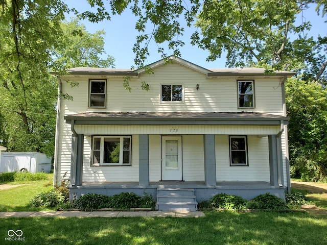 view of front facade with a porch