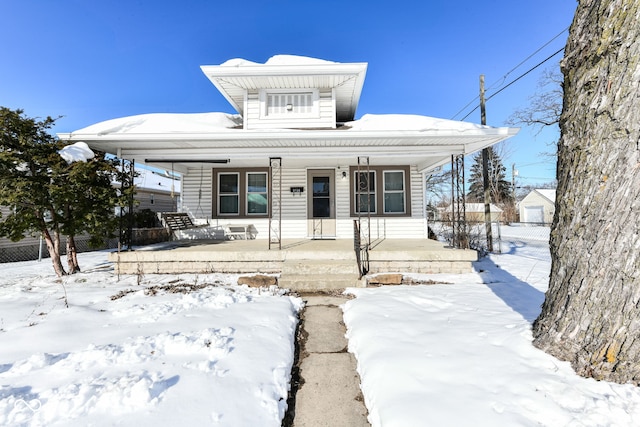 bungalow with covered porch