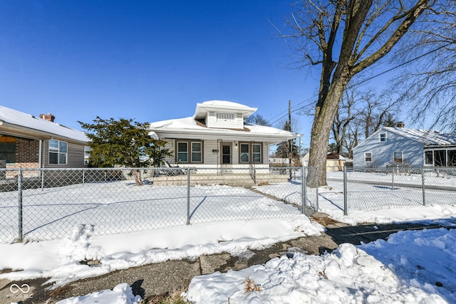 view of front of home with a porch