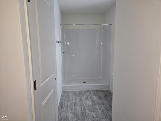 bathroom with walk in shower