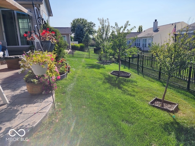 view of yard featuring a patio