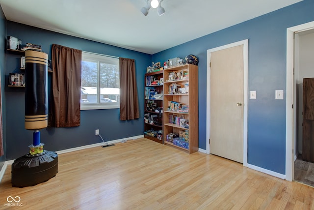 misc room featuring light wood-type flooring