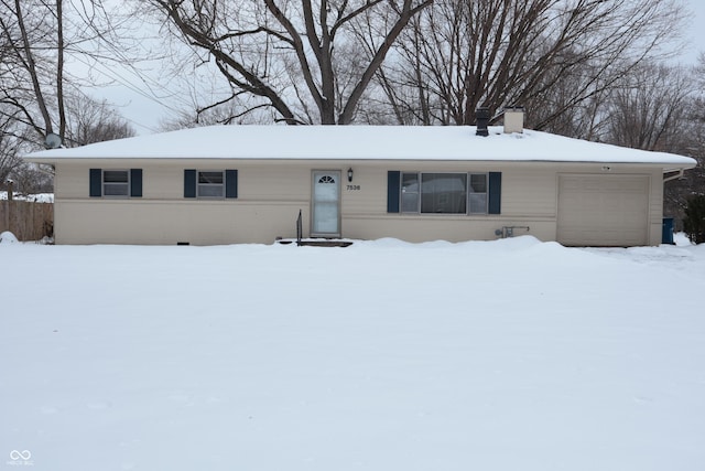 ranch-style house with a garage