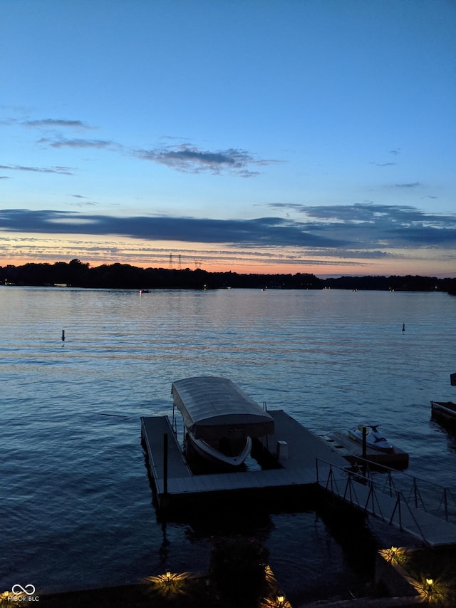 3150 Beach Blvd, Cicero, IN 46034 - dock area featuring a water view and boat lift