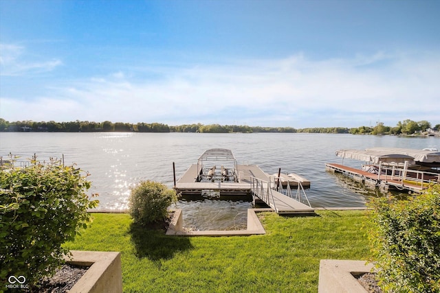 3150 Beach Blvd, Cicero, IN 46034 - dock with a water view and a lawn