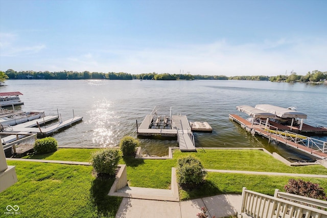 3150 Beach Blvd, Cicero, IN 46034 - dock featuring a water view and a yard