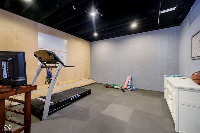 view of exercise room